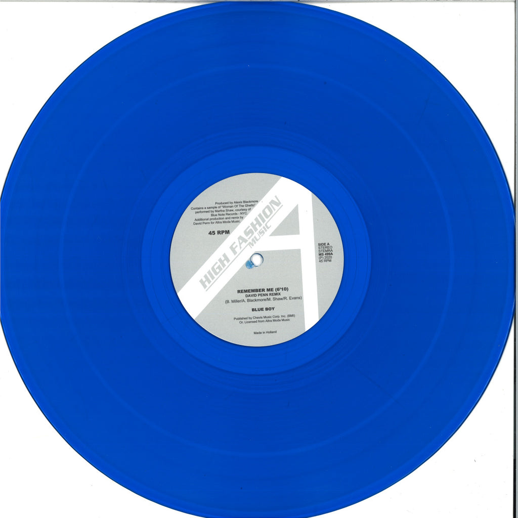 Blue Boy ‎– Remember Me (Remixes) +(Original Version) – Profile