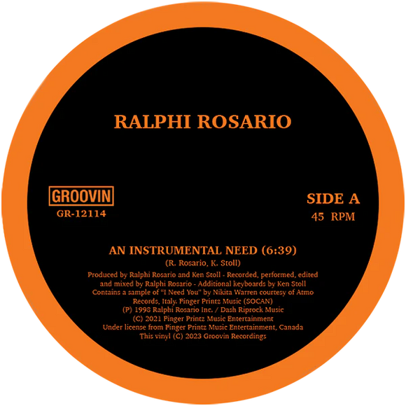 Ralphi Rosario-An Instrumental Need/Take Me Up